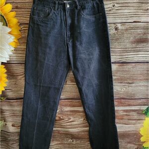 PJ Mark marbled black Mens jeans 36X34 Pre-owned